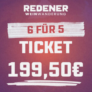 2. Redener Weinwanderung 6-für-5 E-Ticket, Sonntag 27.07.2025