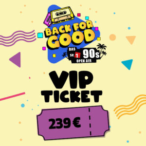 Back for Good VIP Ticket 22.05.2026